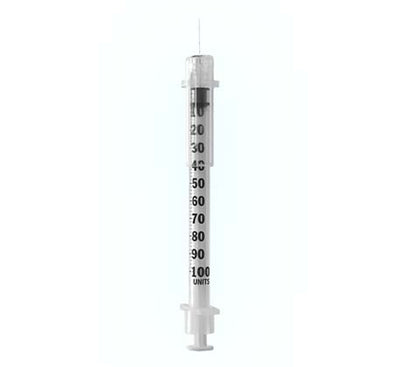 Assure ID Insulin Safety Syringe 29G x 1/2" 1 mL 100 ct