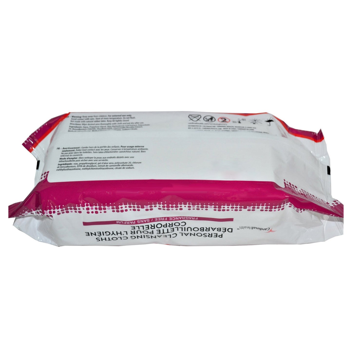 Cardinal Health Personal Cleansing Cloth, Non-flushable, Fragrance Free
