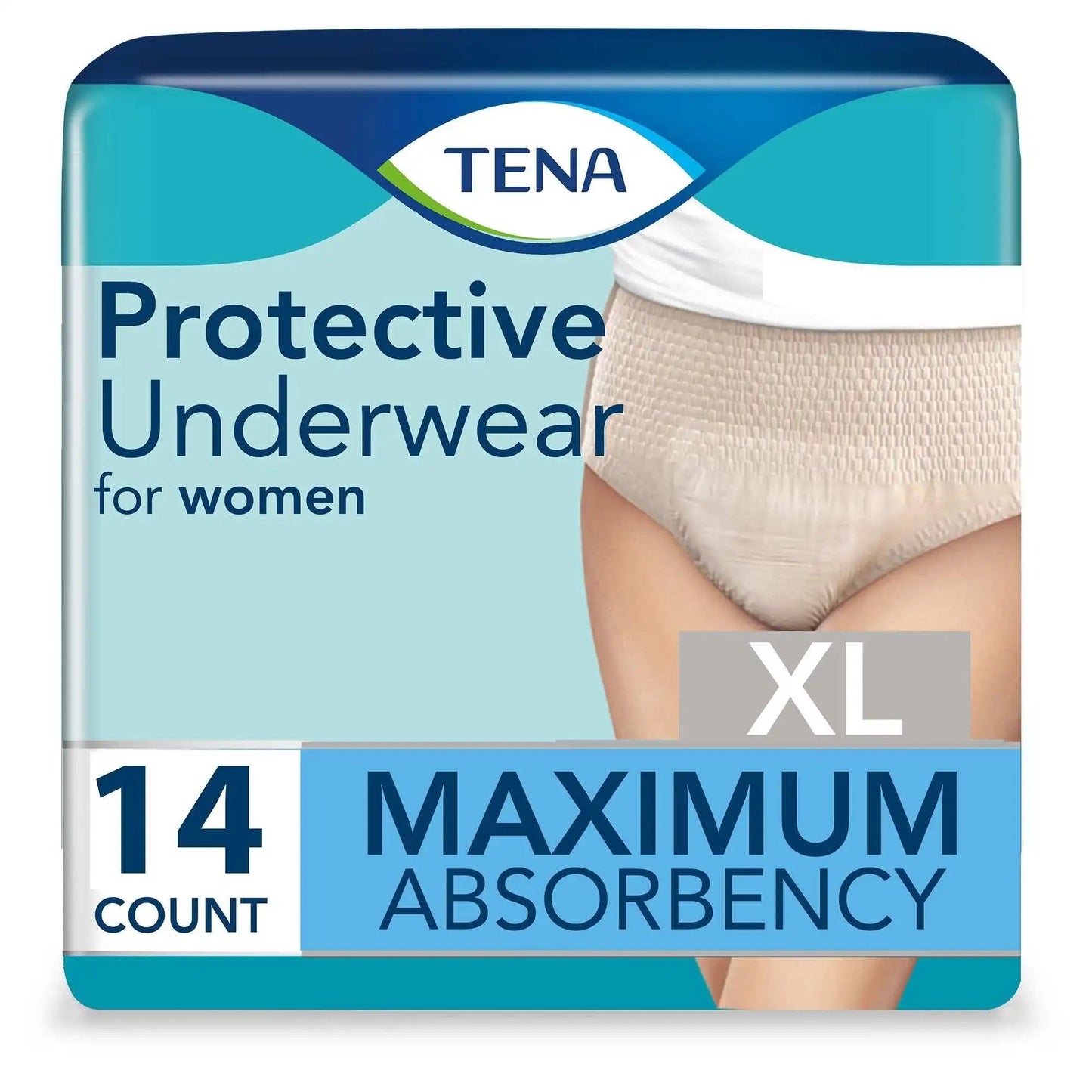 ESSITY TENA ProSkin Protective Underwear, for Women, XL, 55" to 66" Waist