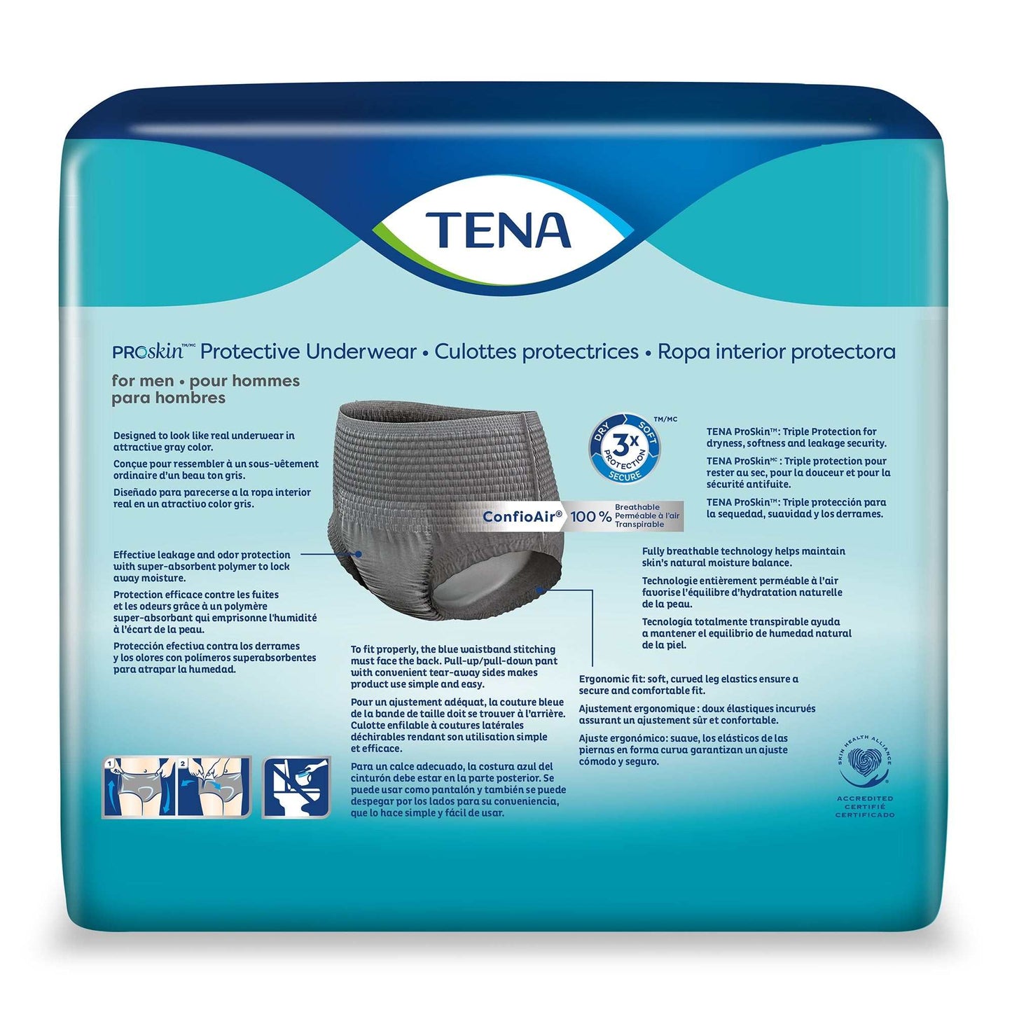 TENA ProSkin Protective Underwear for Men M, 34" - 44"