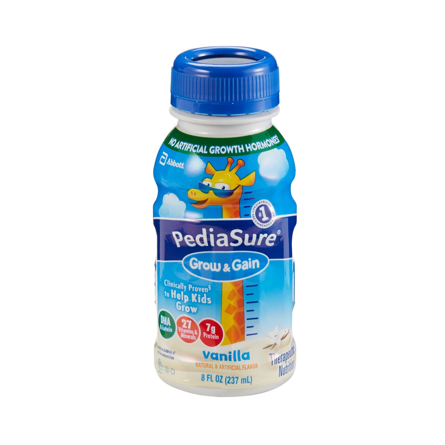 Abbott PediaSure Grow & Gain Nutritional Formula, Institutional Bottle, Vanilla, 8 oz