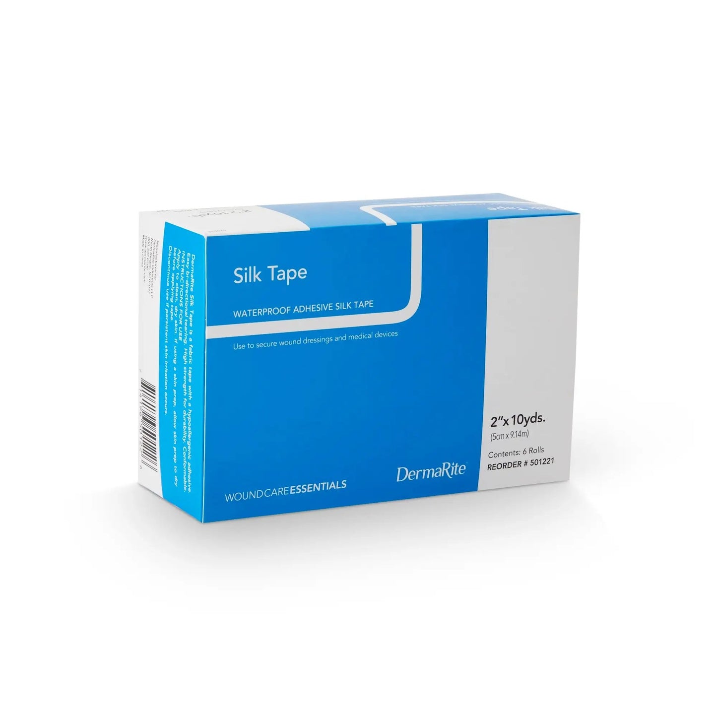 Medical Waterproof Silk Tape, White 2" - 501221