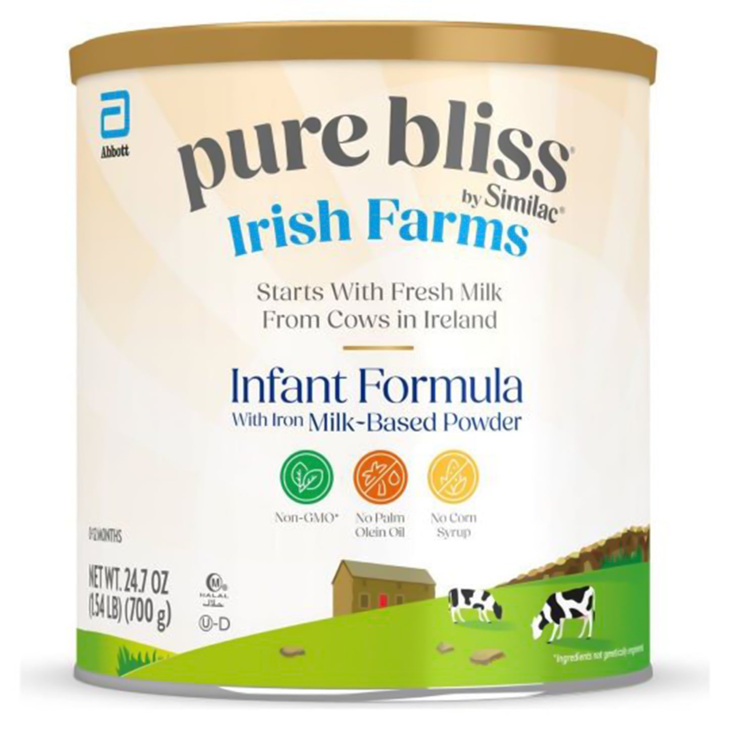 Pure Bliss by Similac Infant Formula with Iron, 24.7 oz, Retail