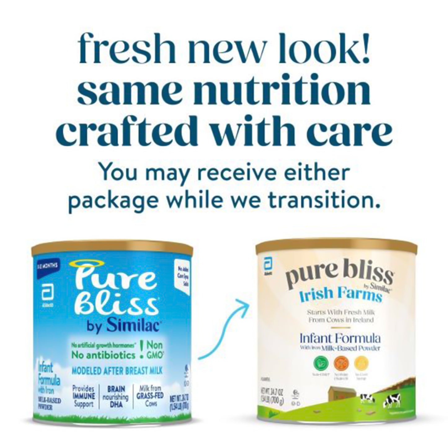 Pure Bliss by Similac Infant Formula with Iron, 24.7 oz, Retail