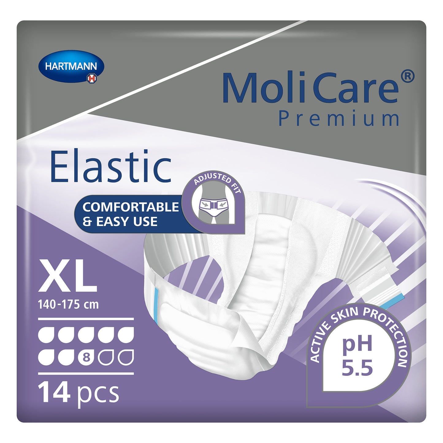 MoliCare Premium Elastic Brief 8D, X-Large 55" - 68"