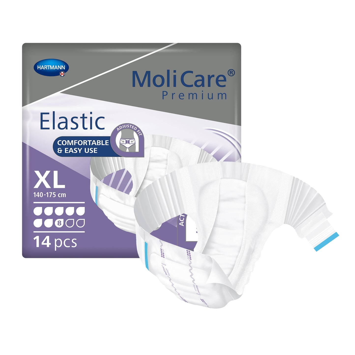 MoliCare Premium Elastic Brief 8D, X-Large 55" - 68"