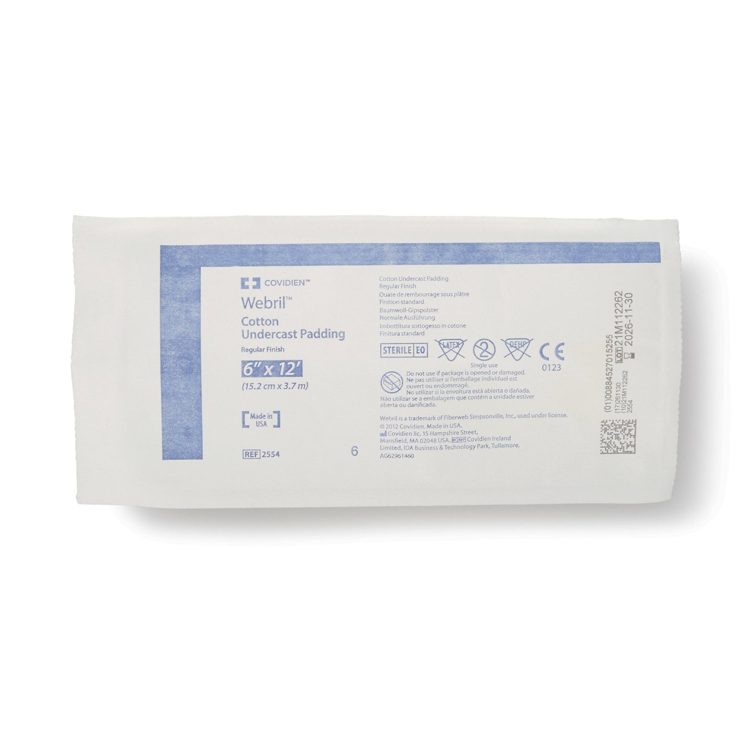 WEBRIL Undercast Padding, 6" x 4 yds