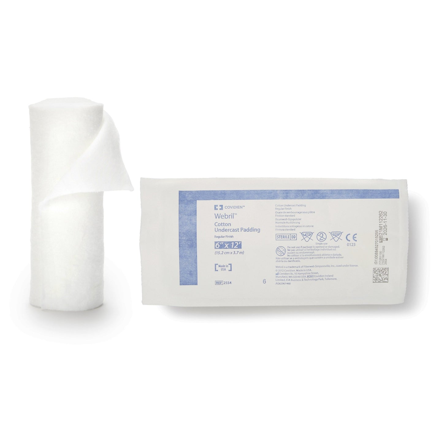 WEBRIL Undercast Padding, 6" x 4 yds