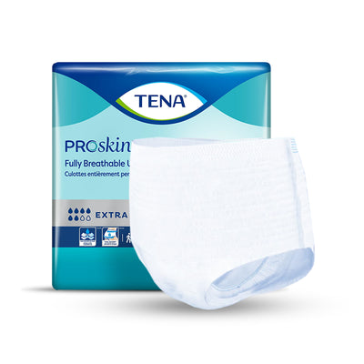 TENA Extra Heavy Absorbency Adult Stretch Underwear, Large 45" to 58"