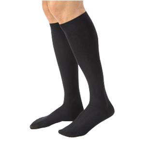 BSN Jobst Unisex Relief Thigh-High Firm Compression Stockings, Closed Toe, XL, Black