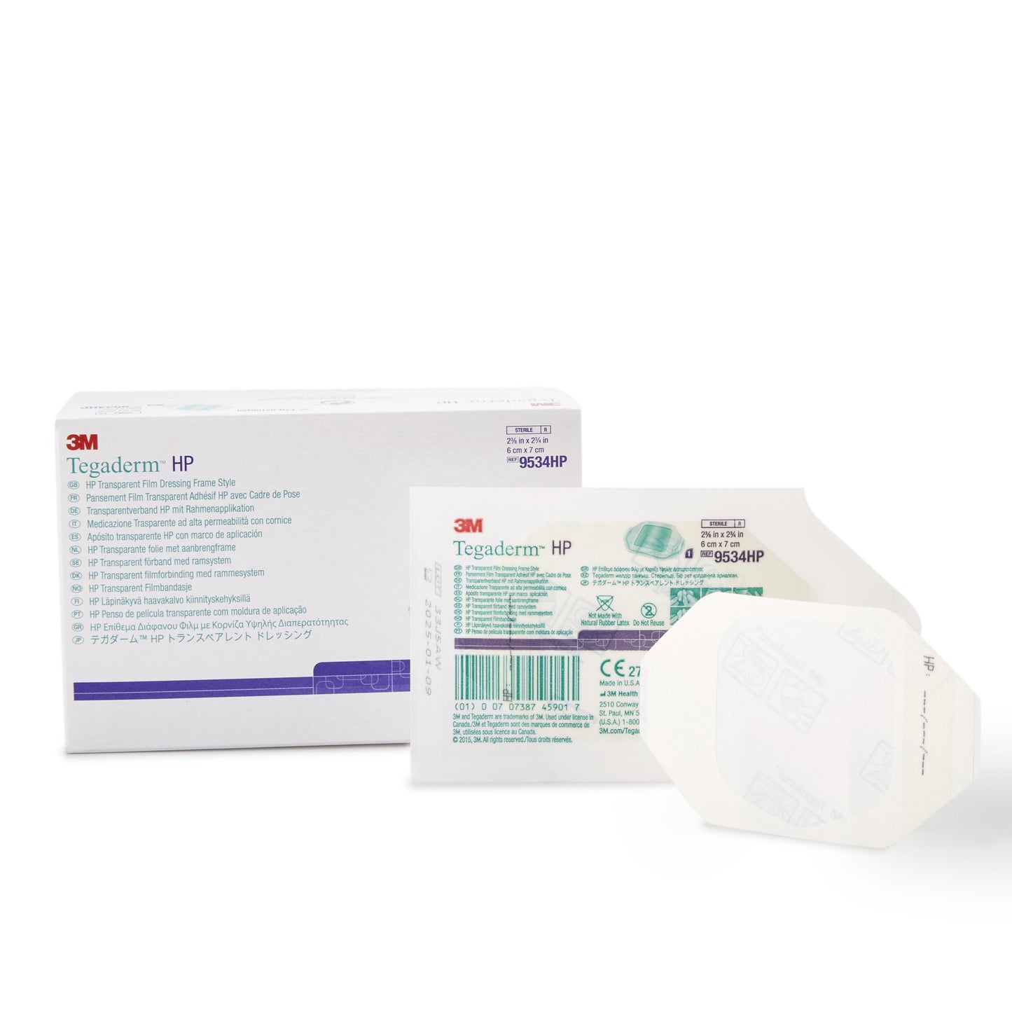 Tegaderm HP (Holding Power) Transparent Film Dressing, 2-3/8" x 2-3/4", Sacral