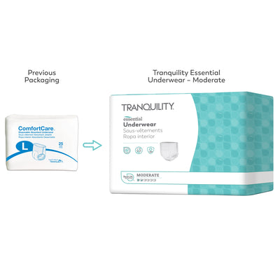 Tranquility Essential Pull On with Tear Away Seams  Disposable - Moderate