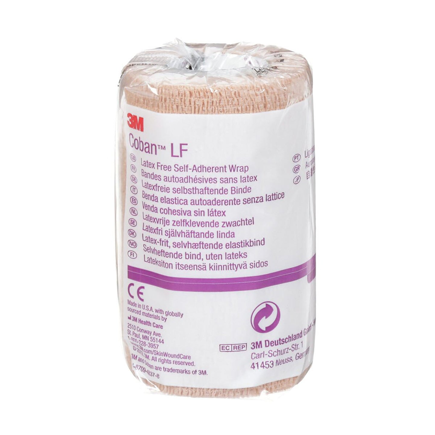 Coban Non-Sterile Self-Adherent Wrap 4" x 5 yds