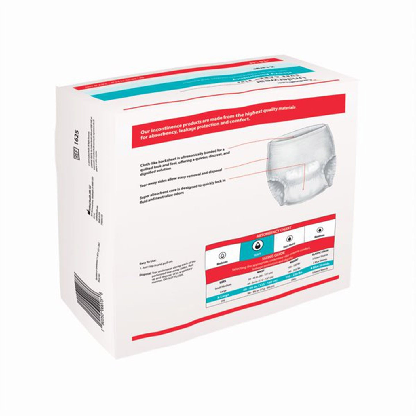 Cardinal Health, Underwear, Sure Care Plus, X-Large, 48"- 66"