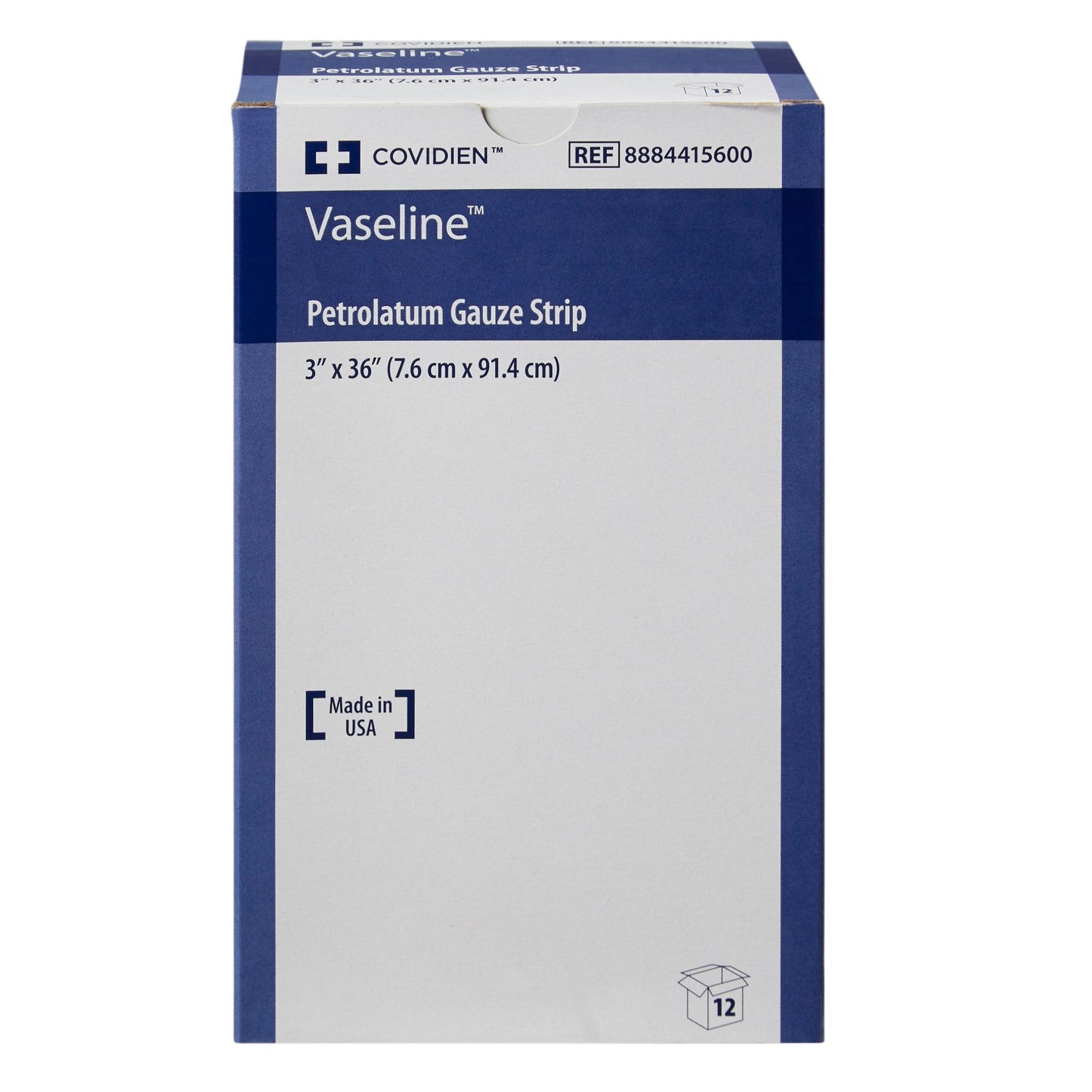 Vaseline Sterile Non-Adherent Petrolatum Gauze Strip, 3" x 36"