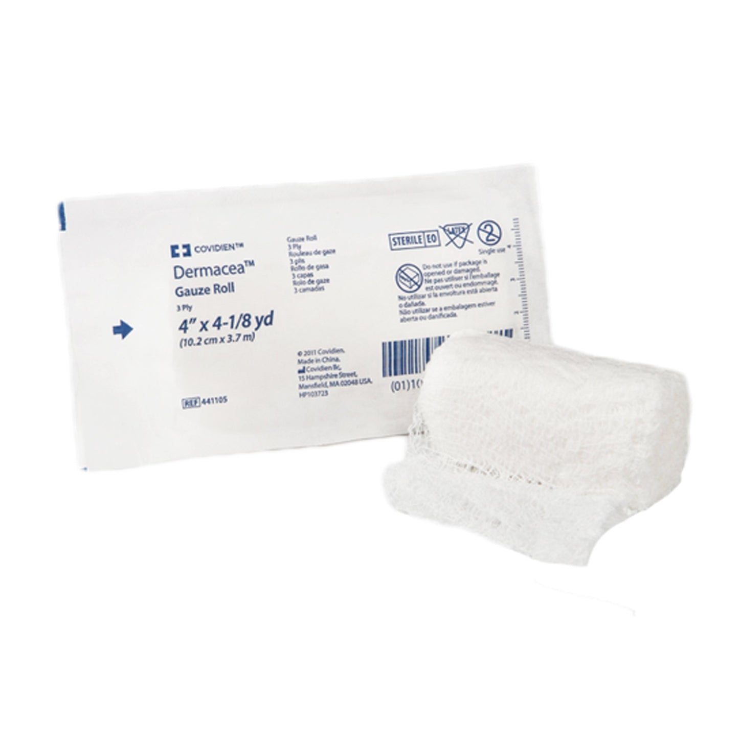 Dermacea Sterile Low-Ply Rolls 4" x 4 yds