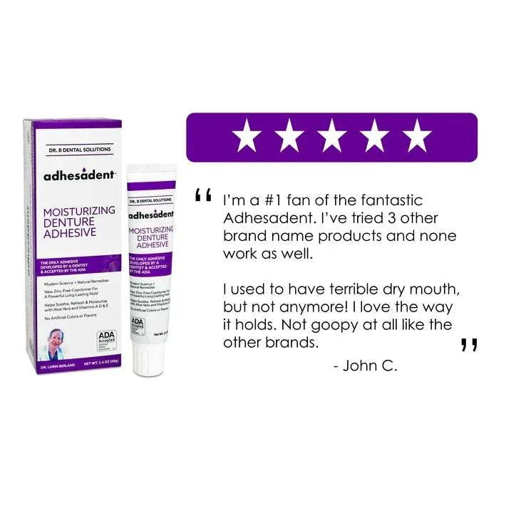 Dr. B Dental Solutions Adhesadent Moisturizes
