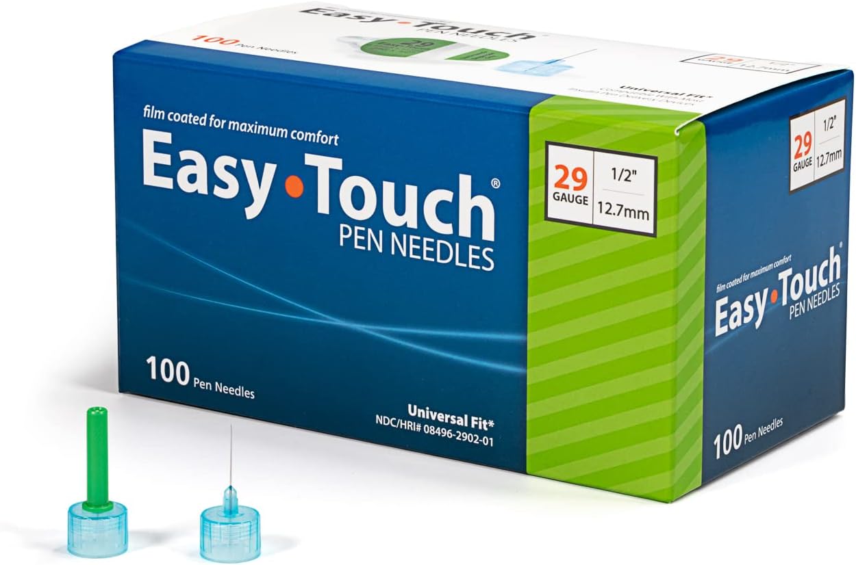 Easy Touch Insulin Pen Needle 29G x 1/2"- 829021