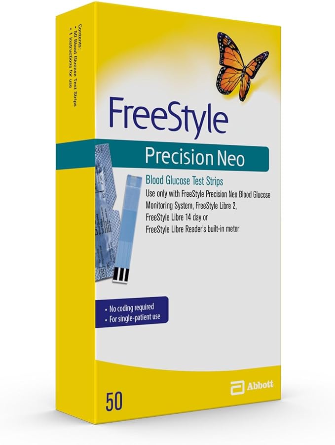 FreeStyle Precision Neo Blood Glucose Test Strip.