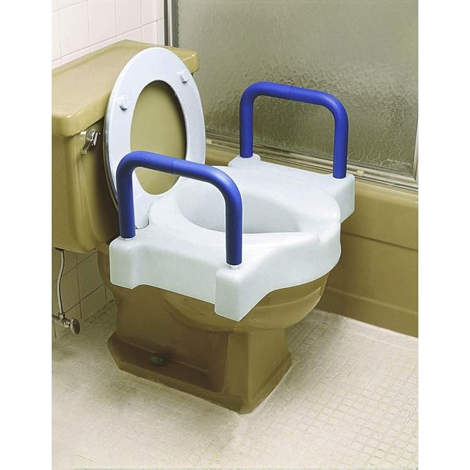 Extra Wide Tall-Ette Elevated Toilet Seat with Aluminum Legs