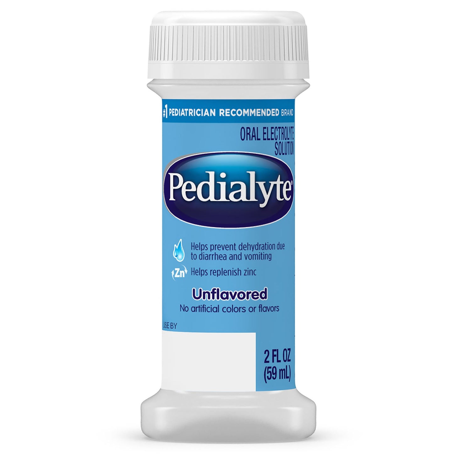 Abbott Nutrition Pedialyte Unflavored 2 oz. Bottle, Retail