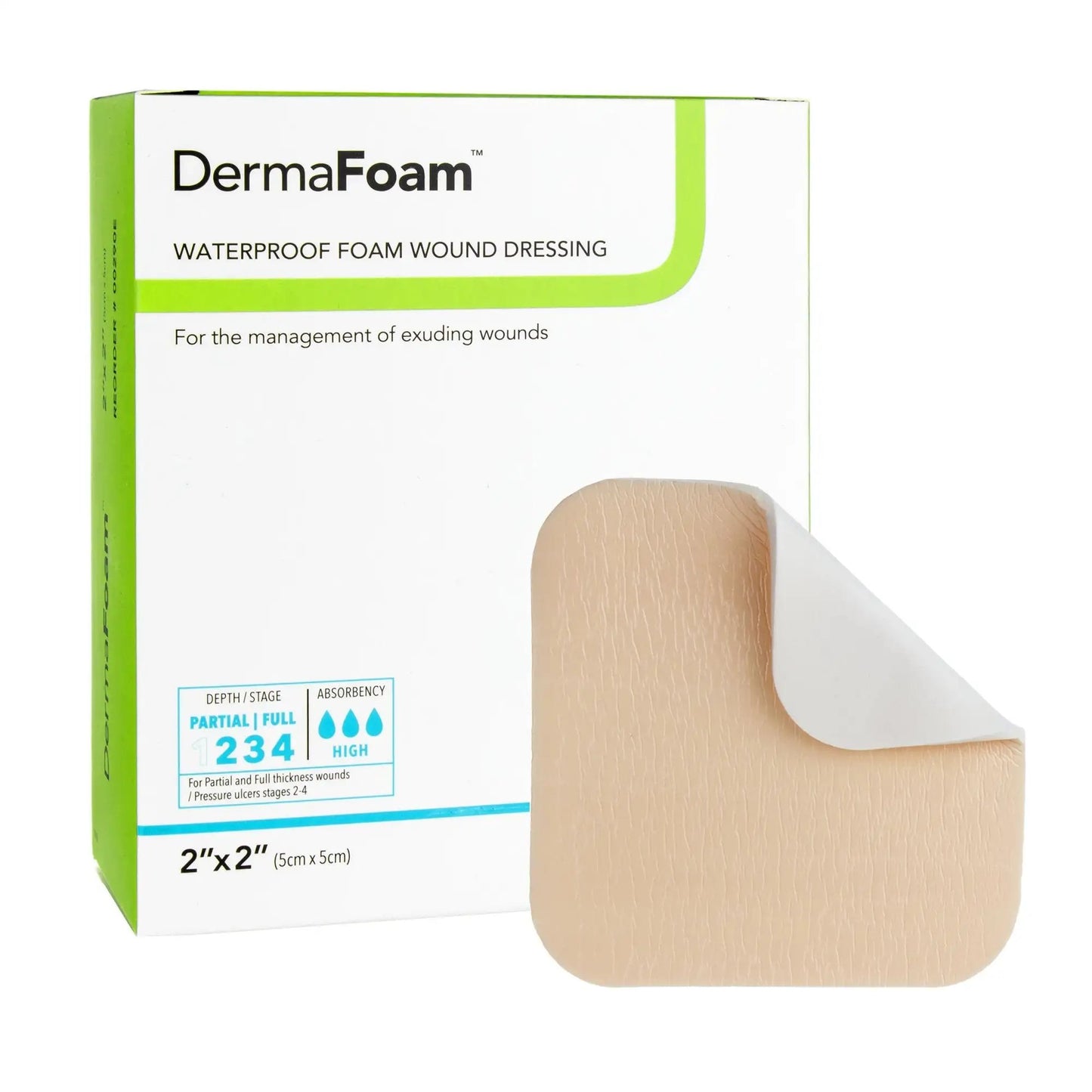 DermaFoam Waterproof Foam Wound Dressing
