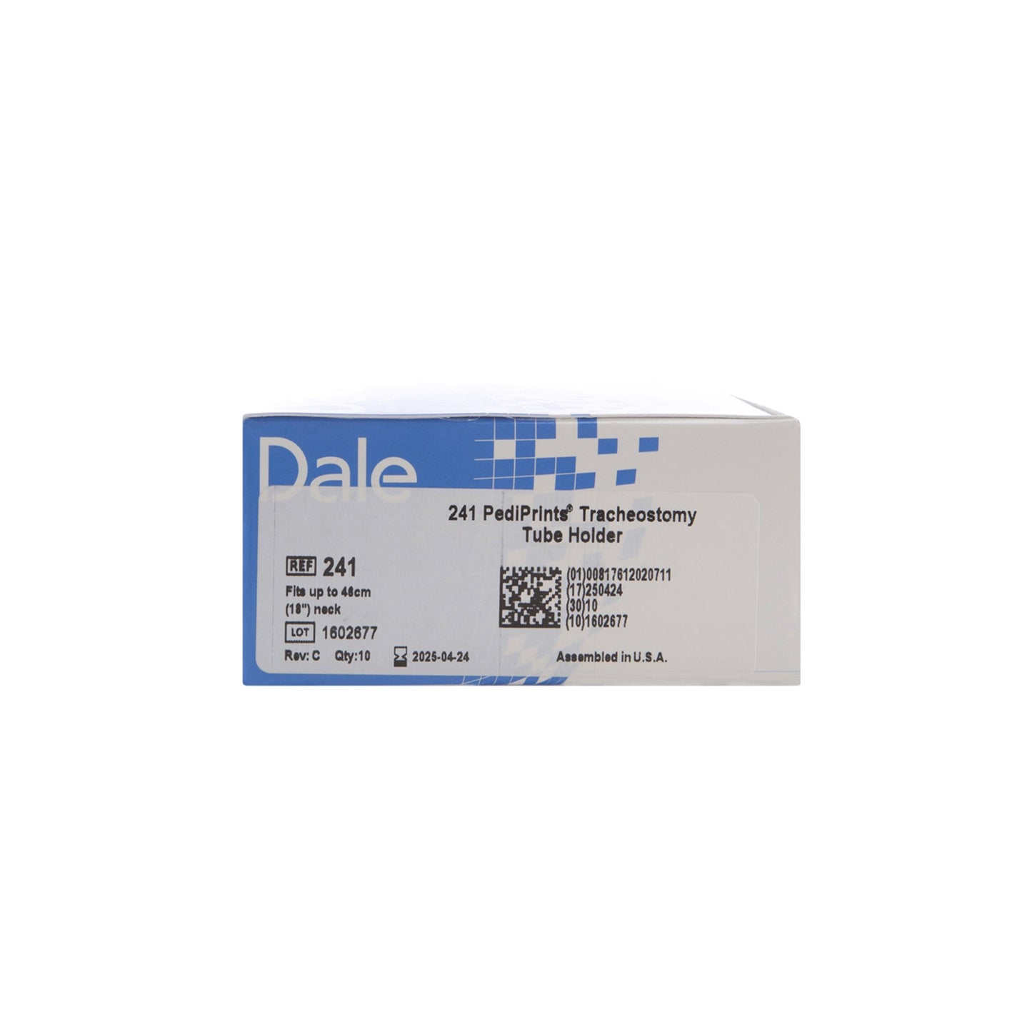 Dale 241 Pediprints Trach Tube Holder, Up To 18" Neck