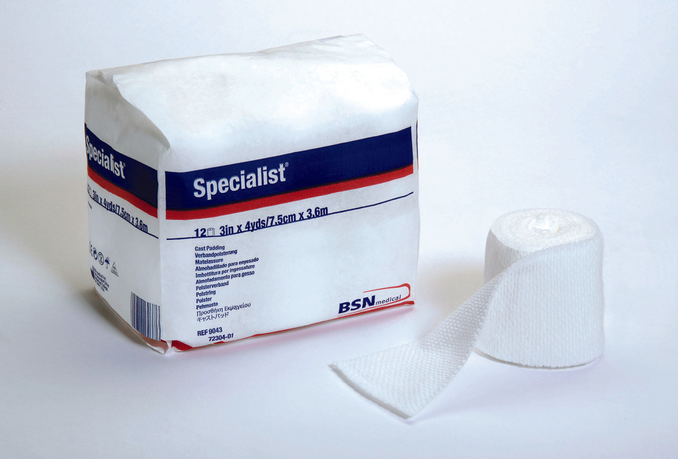 Specialist Cotton Cast Padding 4" x 4 yds, Sterile.