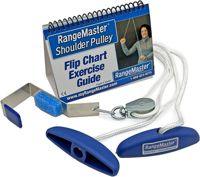 RangeMaster Molded Rubber Handle Shoulder Pulley │ Physical Therapy Tool │ Aids in Recovery and Rehabilitation │ Increases Mobility