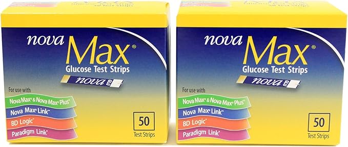 Sanvita Nova Max Blood Glucose Test Strips