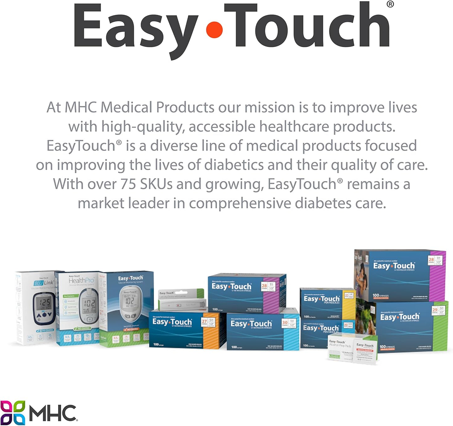 Easy Touch Insulin Pen Needle 29G x 1/2"- 829021