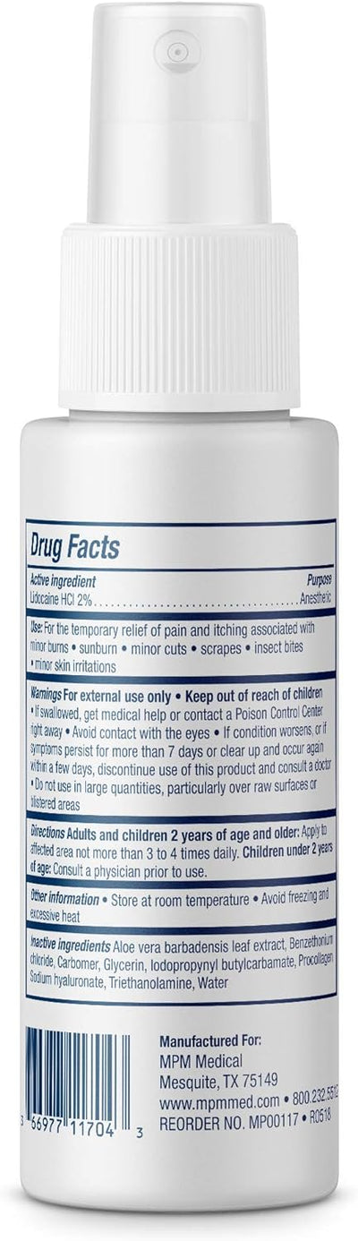 MPM Medical Regenecare HA Topical Anesthetic Hydrogel Spray with Lidocaine HCI 4Oz Bottle, Contains Hyaluronic Acid and Allantoin