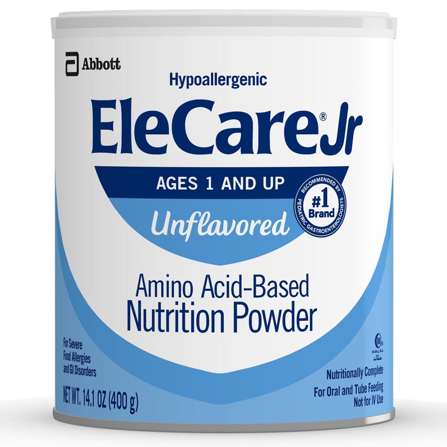 EleCare Jr Nutritionally Complete Amino Acid-Based Unflavored Medical Food Powder, 400g Can