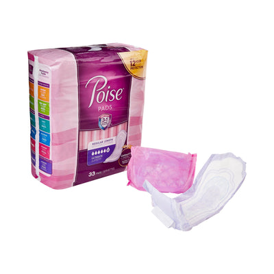 Poise Incontinence Pads, Ultimate Absorbency, Regular, 33 Count