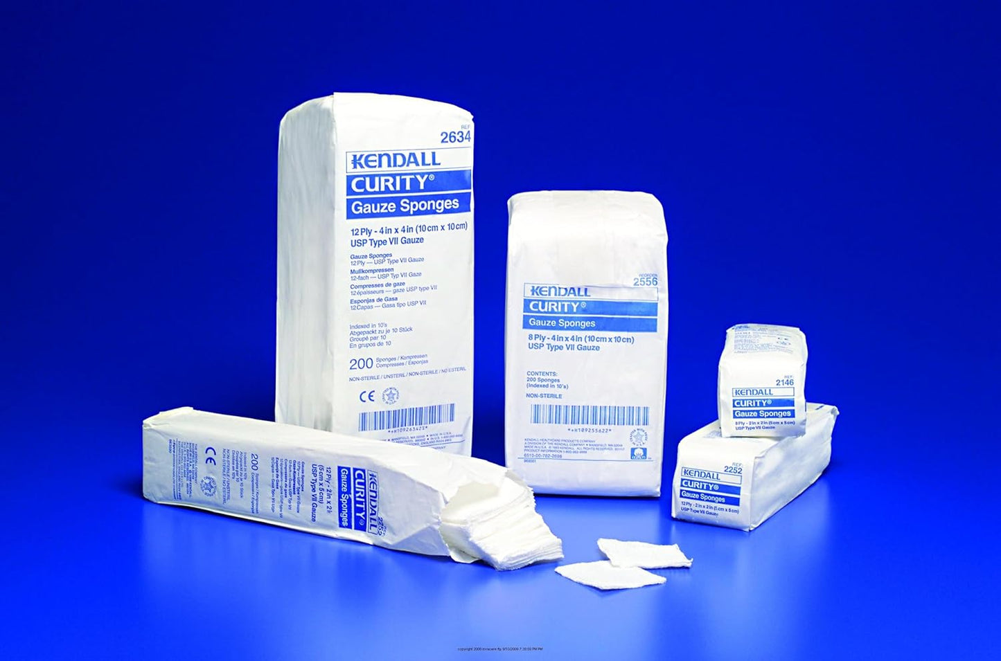 Curity Nonsterile Gauze Sponge, USP Type VII, 4" x 4"