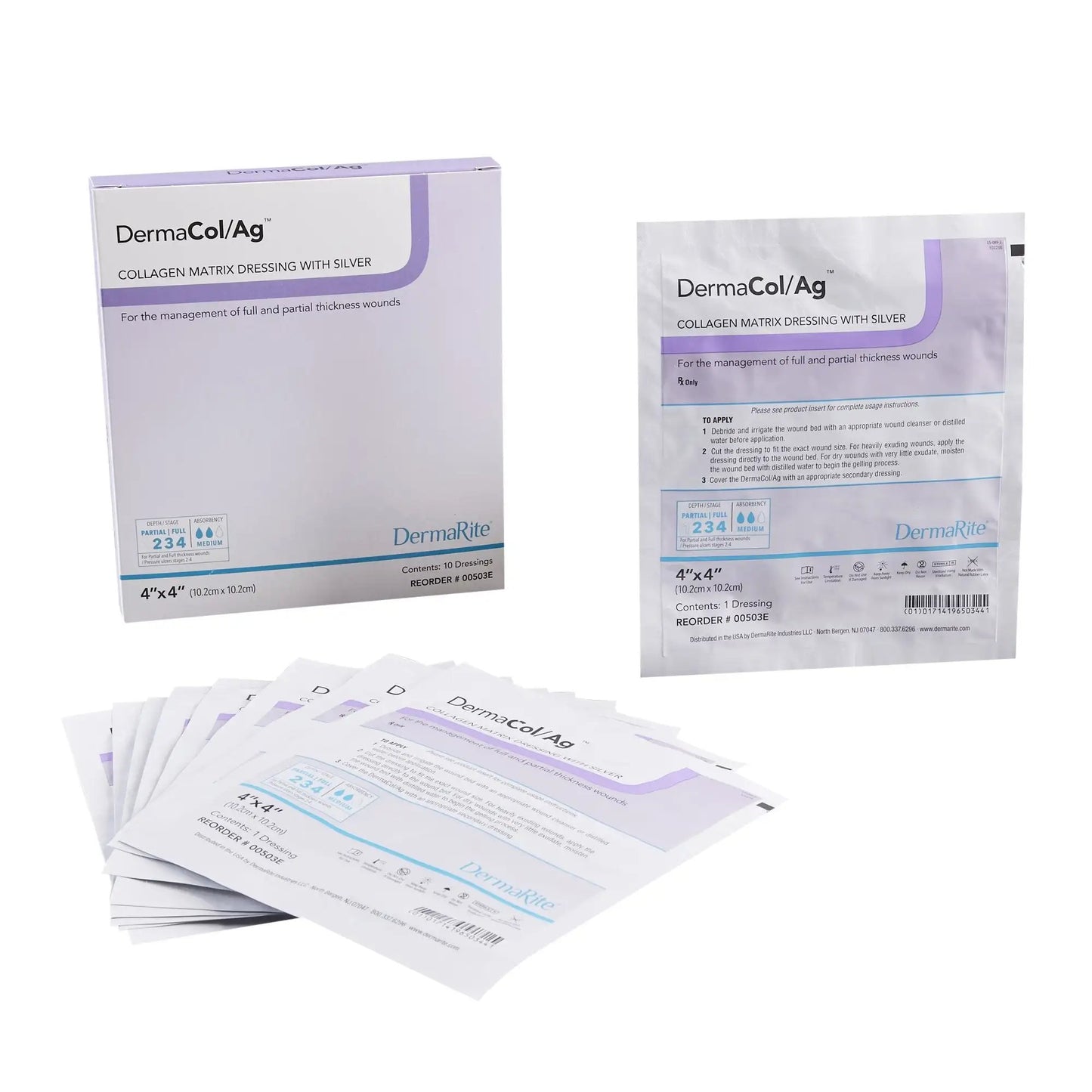 DermaCol Ag Collagen Matrix Wound Dressing