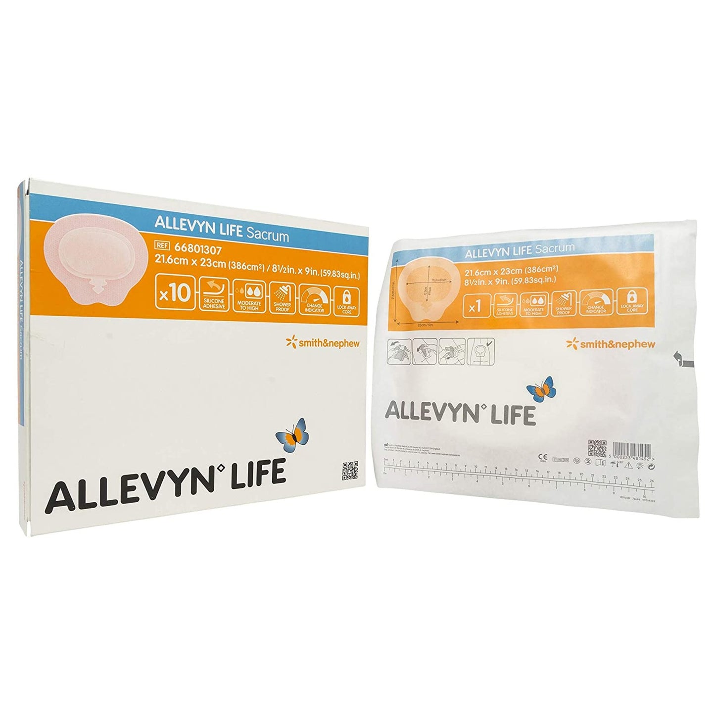 Smith & Nephew ALLEVYN Life Foam Dressing, 8-1/2" x 9", Sterile
