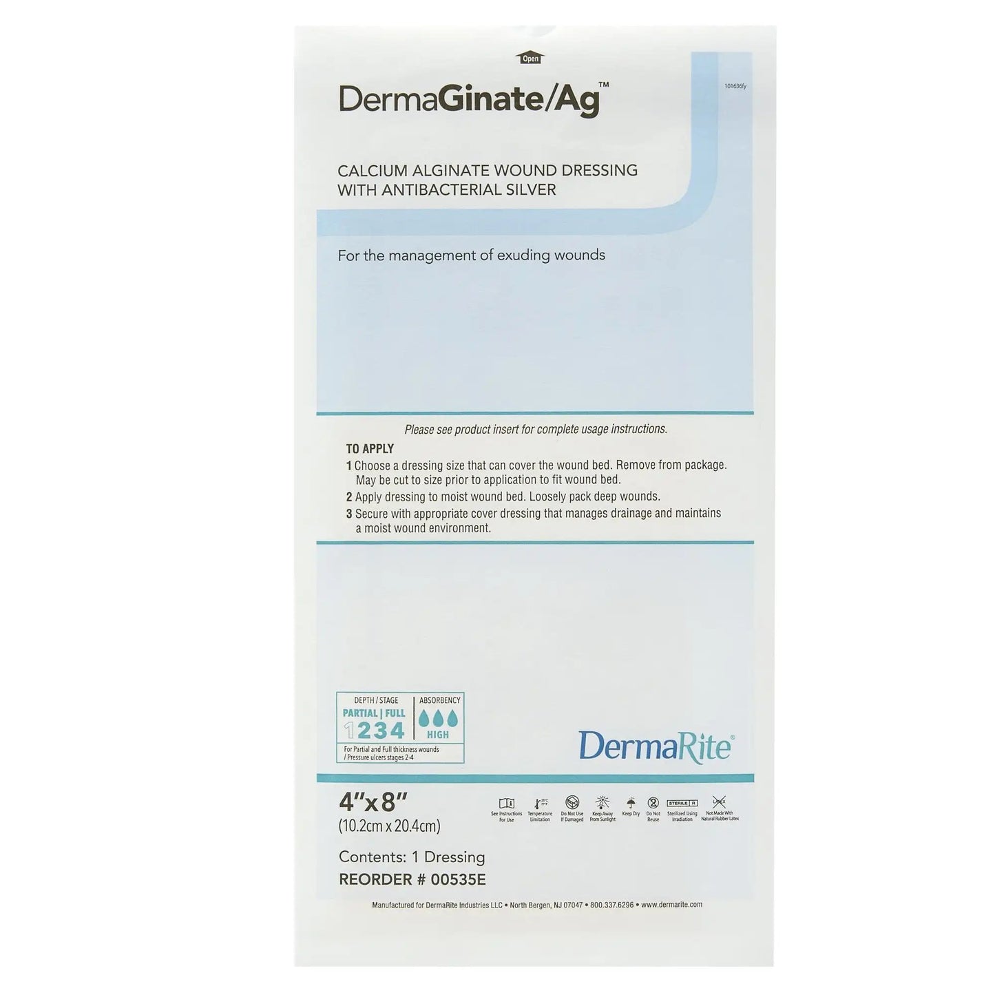 DermaGinate Ag Alginate Wound Dressing