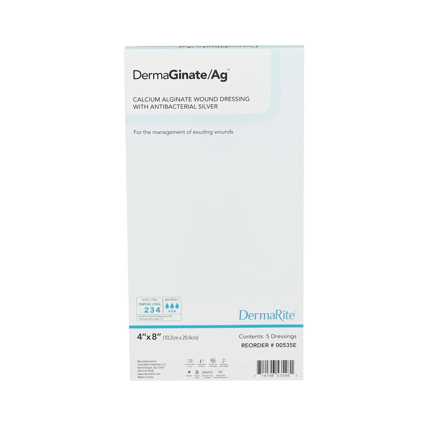 DermaGinate Ag Alginate Wound Dressing