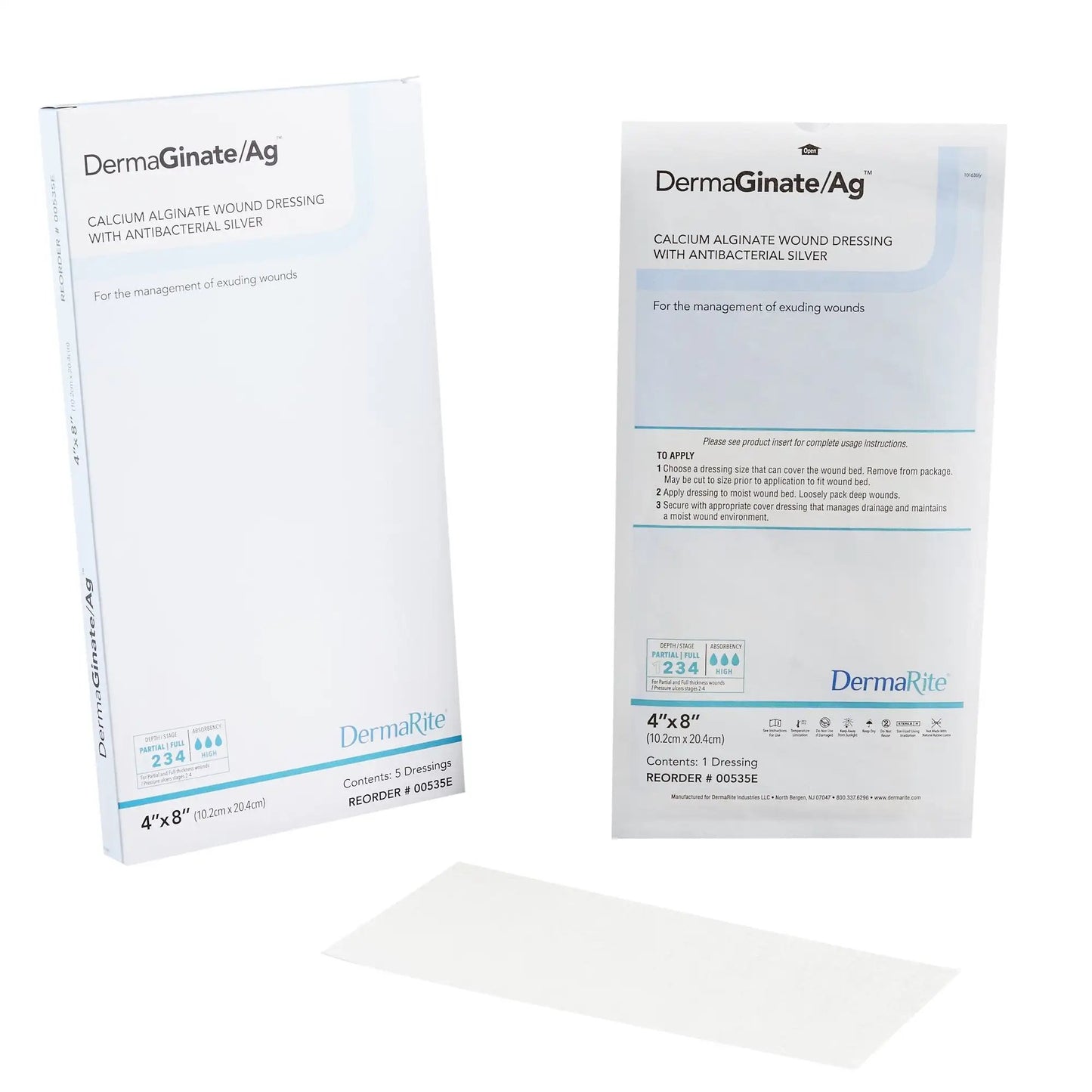 DermaGinate Ag Alginate Wound Dressing