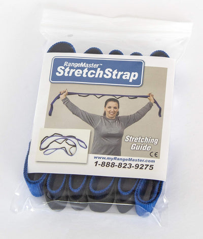 RangeMaster Stretch Strap with Exercise Guide│ Versatile Multi-Loop Strap Perfect for Yoga, Pilates, and Physical Therapy │ Portable │ Helps Improve Flexibility | Nylon