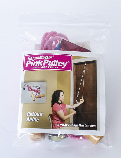 RangeMaster PinkPulley Cancer Care Shoulder Pulley Aids in Recovery and Rehabilitation Breast Cancer Patient Instructional Guide Included Metal Bracket Door Attachment