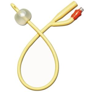Amsino AMSure 100% Silicone 2-Way Foley Catheter, 5cc Balloon Capacity, 12Fr