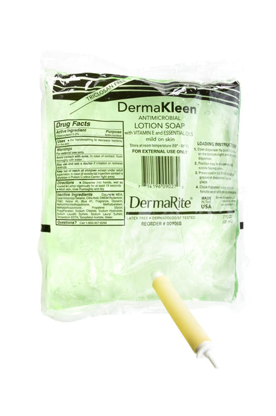 Antimicrobial Soap DermaKleen Lotion 800 mL Dispenser Refill Bag Scented - 0090BB