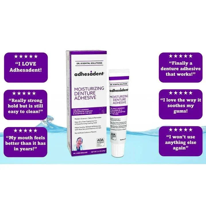 Dr. B Dental Solutions Adhesadent Moisturizes