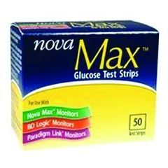 Sanvita Nova Max Blood Glucose Test Strips
