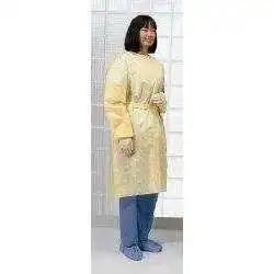 Cardinal Health Isolation Gown with Ties XL, Yellow - KatyMedSolutions