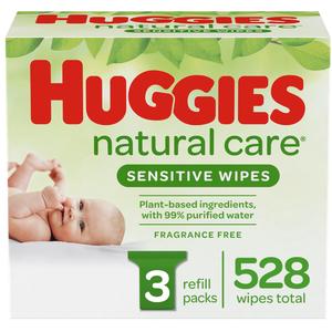 HUGGIES Natural Care Fragrance-Free Baby Wipes