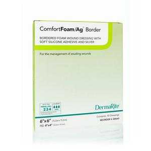ComfortFoam Ag Silicone Foam Border Dressing