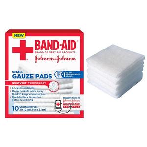 Band Aid First Aid Gauze Pads, Small, 2 Inch X 2 Inch